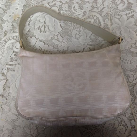 Chanel Beige Jacquard Small Hand Bag 9in x 6in x - Picture 6 of 10